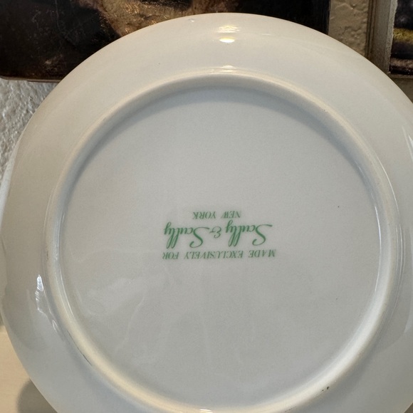 Scully & Scully Whimsical Nonsense Botanical Salad Or‎ Dessert Plates Three - Picture 7 of 10